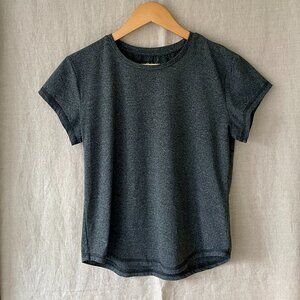 SOLD Quince Flowknit Ultra-Soft Performance Tee | Charcoal | Size S